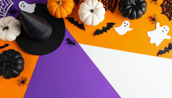 ハロウィンの背景素材の写真