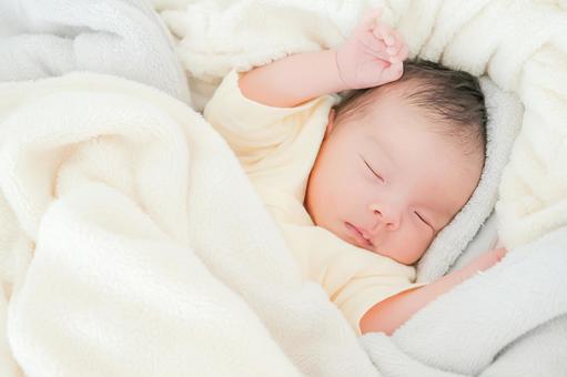 眠る赤ちゃん 眠る赤ちゃん 赤ちゃん,新生児,乳児の写真素材