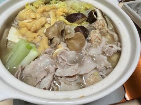 鍋 鍋,食べ物,冬の写真素材