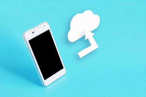スマートフォンとクラウド同期 スマートフォンとクラウド同期 スマートフォン,クラウド,同期の写真素材