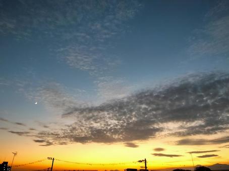 きれいな夕焼け 夕焼け,夕日,風景の写真素材