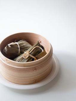 蒸籠の中華ちまき 蒸籠の中華ちまき ちまき,粽,中華の写真素材
