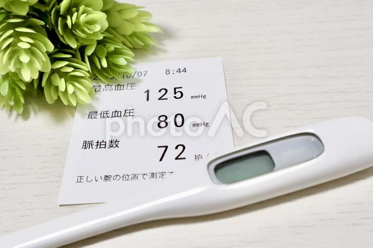 血圧と体温 血圧測定,体温計,血圧の写真素材