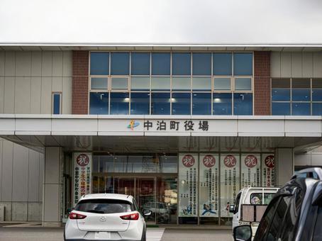 青森県中泊町役場（庁舎正面） 中泊町,青森県,町役場の写真素材