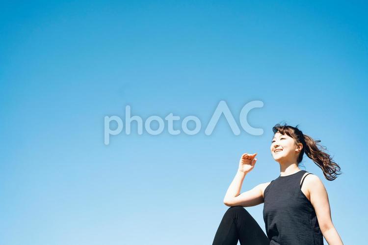 運動・スポーツ・ヨガ 運動,ヨガ,朝活の写真素材