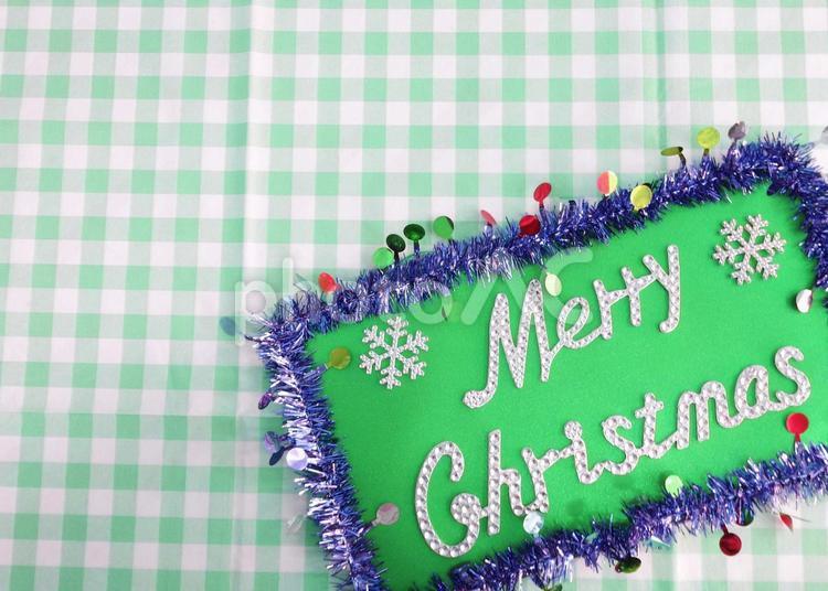 クリスマス用の背景 クリスマス,クリスマスイメージ,プレートの写真素材
