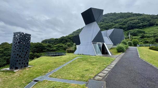 変な家 変な家 今治市伊東豊雄建築ミュージアム,瀬戸内海,建築家の写真素材