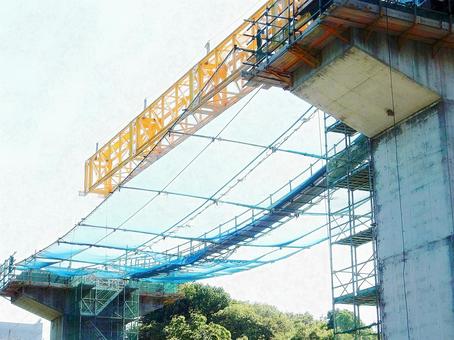 【工事写真】道路建設現場 【工事写真】道路建設現場 道路,橋梁,架設の写真素材