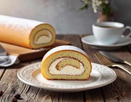 ロールケーキの写真