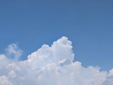 夏空 夏空 夏空,空,もこもこの写真素材