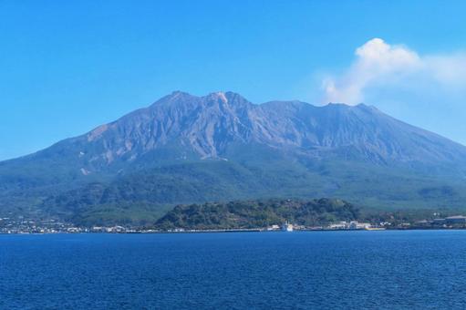 【鹿児島県】桜島 【鹿児島県】桜島 桜島,火山,活火山の写真素材