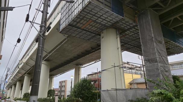 高架下 高架下 高速道路,街並み,町並みの写真素材