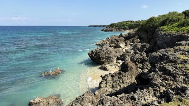 沖縄　久高島 沖縄,南城市,久高島の写真素材