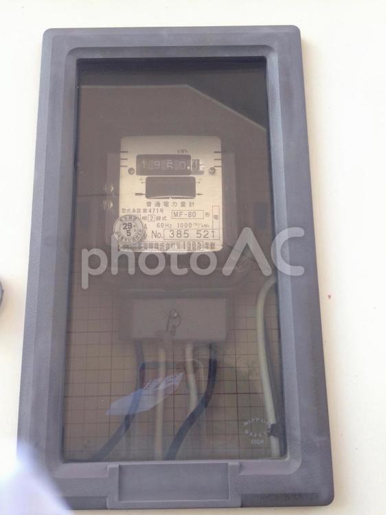 電気測定器 電気,エコロジー,町並みの写真素材