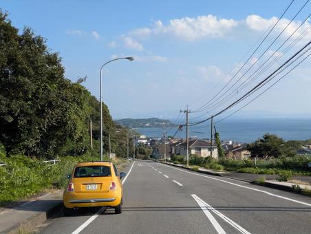 海景の坂道② 海景の坂道② 海,坂道,高台の写真素材