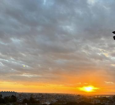 夕焼けの空 夕焼けの空の写真