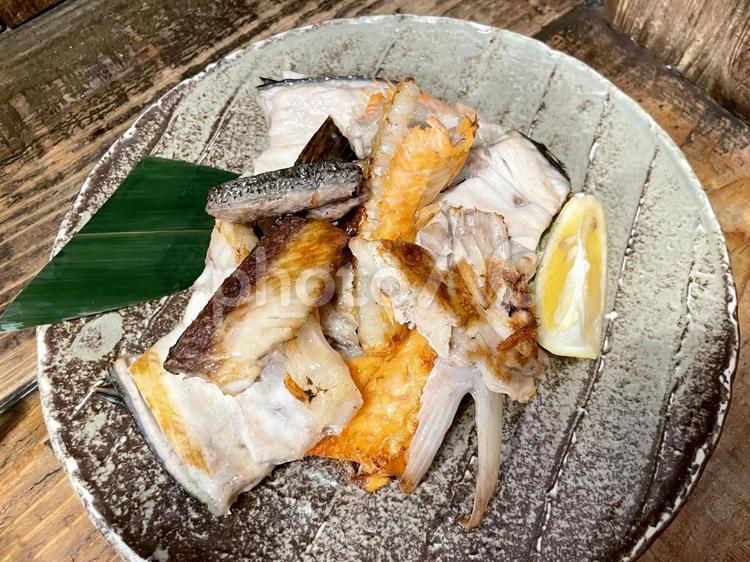 魚の中落ち焼き盛り合わせ 魚料理,中落ち,カマ焼きの写真素材
