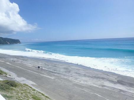 新島の海 新島,新島の海,砂浜の写真素材