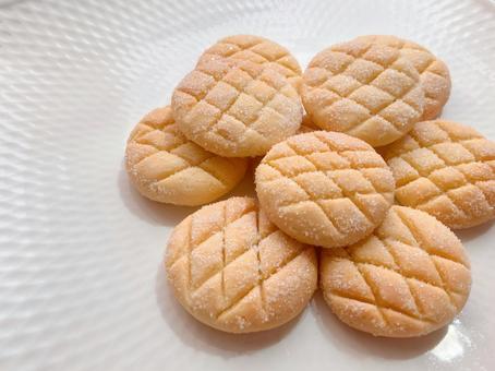 かわいいメロンパン風クッキー クッキー,メロンパン,かわいいの写真素材