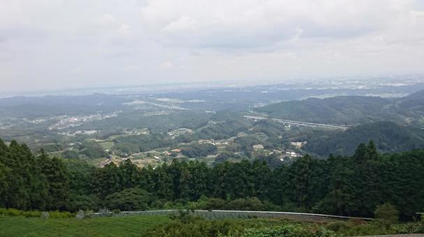 山から見下ろす美しい景色 山から見下ろす美しい景色の写真
