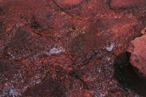 Photo, red, rock, lake bottom, 