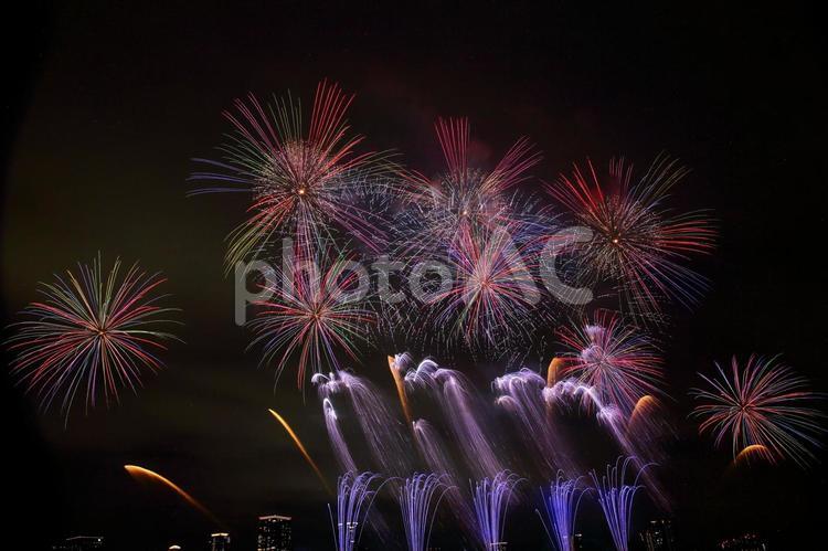 なにわ淀川花火大会2025 花火,打上花火,なにわ淀川花火大会の写真素材
