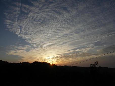 うろこ雲 うろこ雲の写真