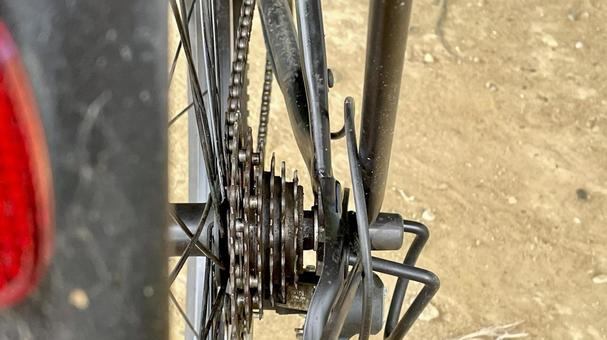自転車NM02 自転車NM02 自転車,チェーン,外れの写真素材
