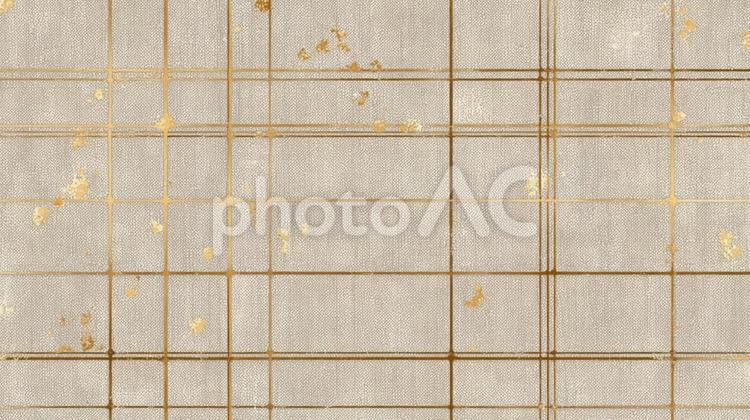 金線と布地の格子柄 格子,金,背景の写真素材