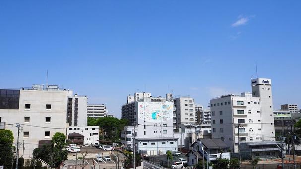 江東区亀戸・高所からの街の眺望(東京都) 江東区亀戸・高所からの街の眺望(東京都)の写真