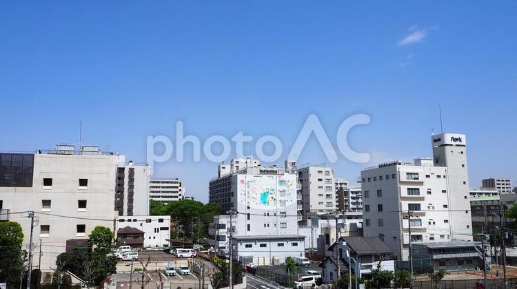 江東区亀戸・高所からの街の眺望（東京都） 亀戸,眺望,江東区の写真素材