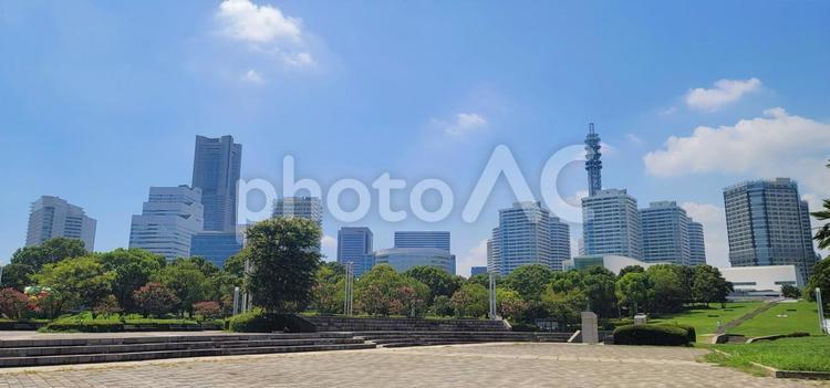風景　横浜みなとみらい 風景,街並み,横浜の写真素材