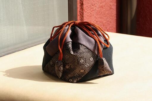 purse, towel bag, kimono remake, silk fabric, JPG