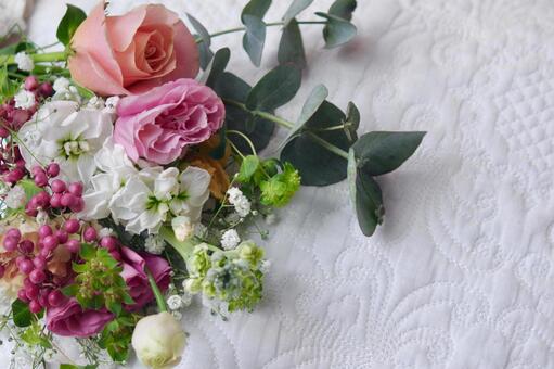 ナチュラルな花束のメッセージカード 花束,ナチュラル,花の写真素材