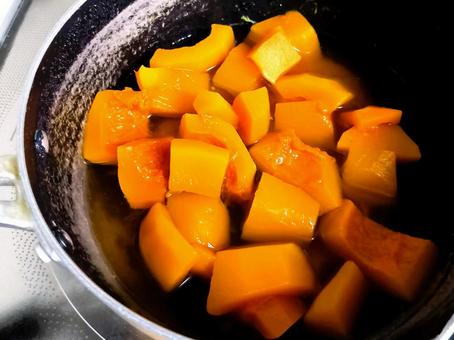 かぼちゃの煮物 かぼちゃ,煮物,料理の写真素材