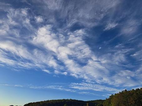 山と青空 山と青空の写真