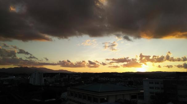 夕焼け 夕焼けの写真
