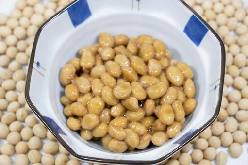納豆 納豆,発酵食品,大豆の写真素材