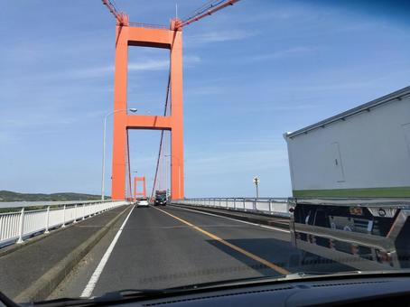 長崎県の平戸大橋 長崎県の平戸大橋 道路,ドライブ,平戸大橋の写真素材