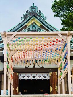 亀山八幡宮　風鈴祭り　風鈴のトンネル 山口源,下関市,ガラス細工の写真素材