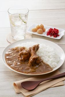 ホロっと柔らかい鶏手羽元カレー ホロっと柔らかい鶏手羽元カレー 手羽元カレー,カレーライス,手羽元の写真素材