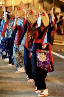 《西馬音内盆踊り》秋田県雄勝郡羽後町 西馬音内盆踊り,西馬音内の盆踊り,羽後町の写真素材
