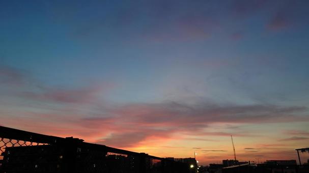 夕焼け空 夕焼け空の写真