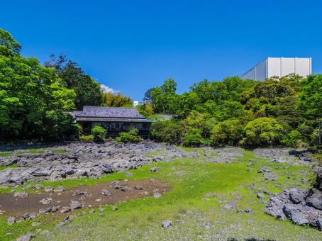 【静岡県】三島市立公園楽寿園 【静岡県】三島市立公園楽寿園 三島市立公園楽寿園,旧小松宮彰仁親王別邸,小浜池の写真素材