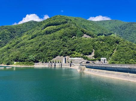 奈川渡ダム 長野県松本市 奈川渡ダム 長野県松本市 奈川渡ダム,ダム,梓湖の写真素材