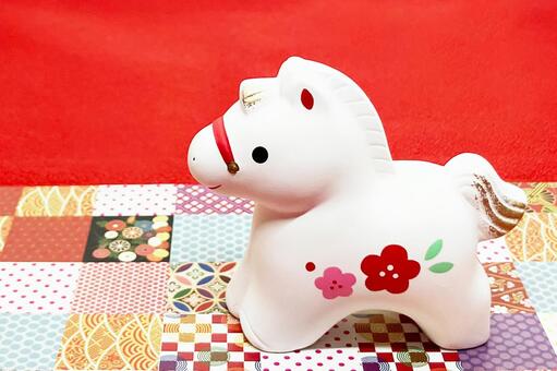 年賀状素材 午 年賀状,午,干支の写真素材