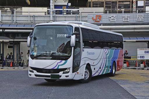 三菱ふそう　エアロエース　名鉄 夜行バス,高速バス,旅行の写真素材