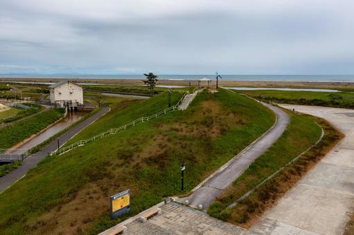 Photo, sendai city, fujizuka district, coastal area, 