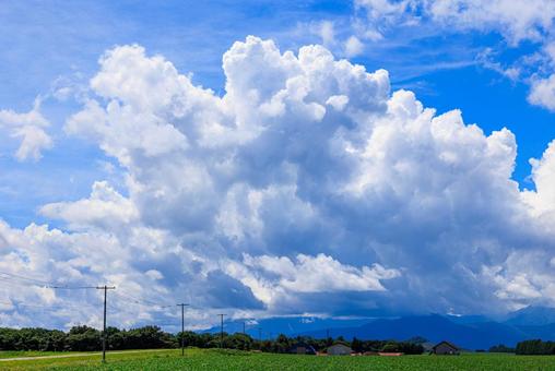 青空と雲 青空と雲の写真
