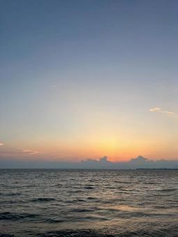 琵琶湖 琵琶湖 琵琶湖,夕焼け,景色の写真素材